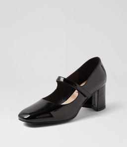 EMERY IL BLACK PATENT PU