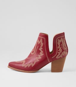 Craayzie Dark Red Ankle Boots Craayzie Dark Red Ankle Boots