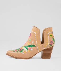 Crasho Nude Bright Multi Ankle Boots Crasho Nude Bright Multi Ankle Boots