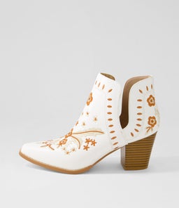 Crasho White Multi Ankle Boots Crasho White Multi Ankle Boots