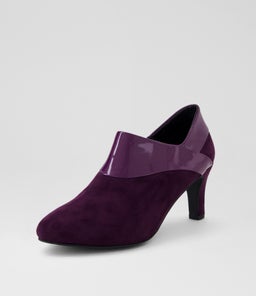 ILONDA W IL EGGPLANT EGGPLANT MICROSUEDE PATENT PU