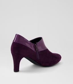 ILONDA W IL EGGPLANT EGGPLANT MICROSUEDE PATENT PU