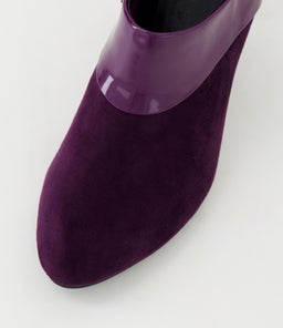 ILONDA W IL EGGPLANT EGGPLANT MICROSUEDE PATENT PU
