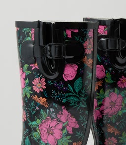 BIANNI IL BLACK FLORAL GUMBOOT