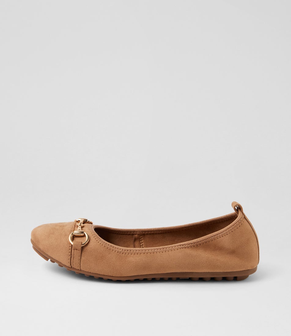 Cilloe Light Taupe Microsuede Flat Shoes Cilloe Light Taupe Microsuede Flat Shoes