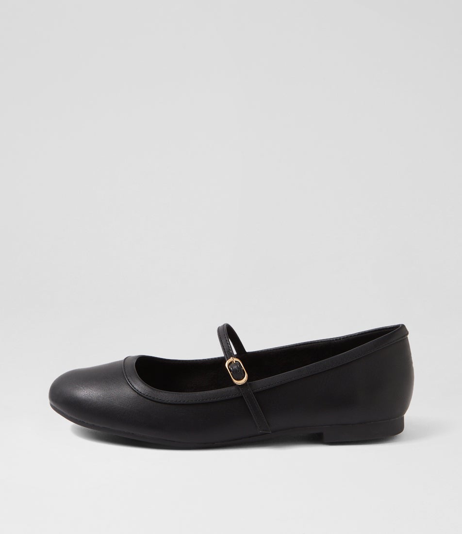 Dazine Black Flat Shoes