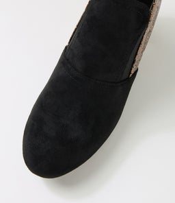 KOLLOM IL BLACK BRONZE SPECK MICROSUEDE SMOOTH