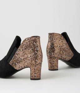 KOLLOM IL BLACK BRONZE SPECK MICROSUEDE SMOOTH