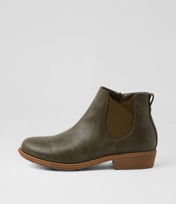 Ricola Khaki Ankle Boots Ricola Khaki Ankle Boots