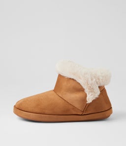 Squish Cognac Fabric Ankle Boots Squish Cognac Fabric Ankle Boots