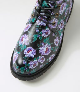 VAKKA IL BLACK&PURPLE FLORAL SMOOTH