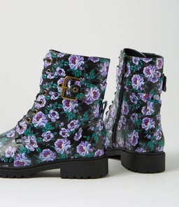 VAKKA IL BLACK&PURPLE FLORAL SMOOTH