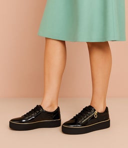 SKILLEX IL BLACK PATENT PU