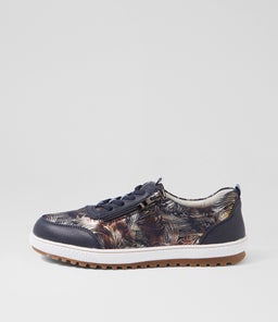 GLAMPIE IL NAVY MULTI MICROSUEDE