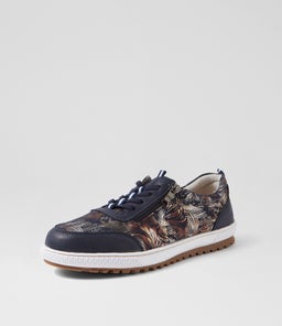 GLAMPIE IL NAVY MULTI MICROSUEDE