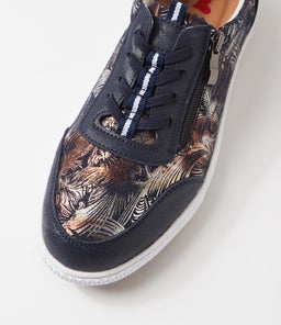 GLAMPIE IL NAVY MULTI MICROSUEDE