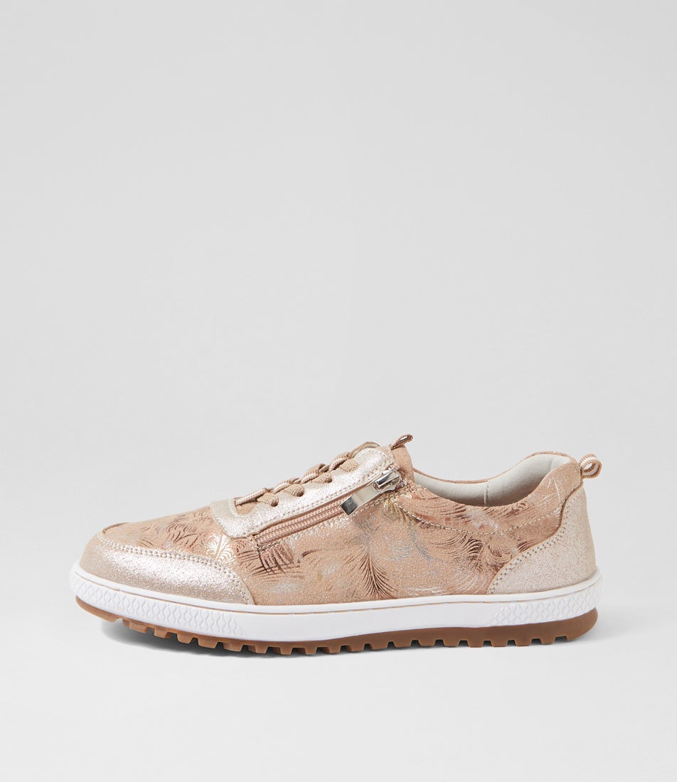 Glampie Nude Multi Microsuede Sneakers Glampie Nude Multi Microsuede Sneakers