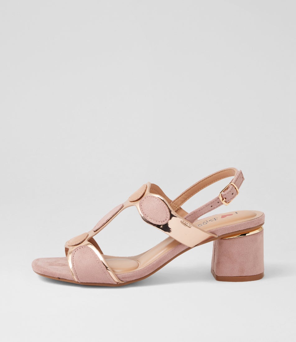 Hayton Nude Multi Microsuede Sandals Hayton Nude Multi Microsuede Sandals