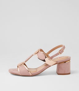 Hayton Nude Multi Microsuede Sandals Hayton Nude Multi Microsuede Sandals