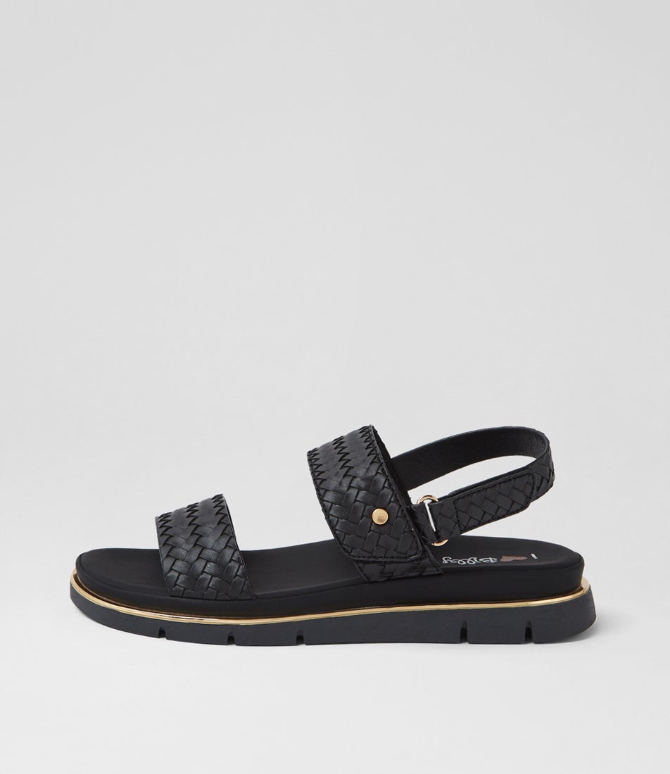 Bizzkit Black Weave Black Sandals Bizzkit Black Weave Black Sandals
