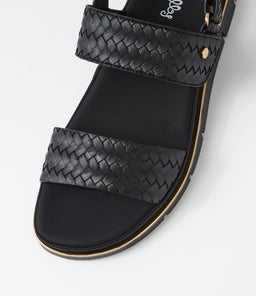 BIZZKIT IL BLACK WEAVE BLACK SOLE EMBOSS SMOOTH