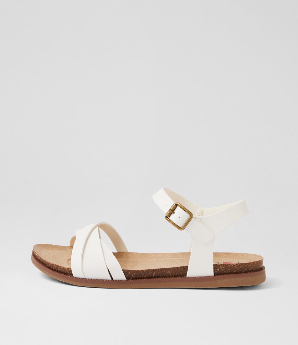 Clonti White Sandals
