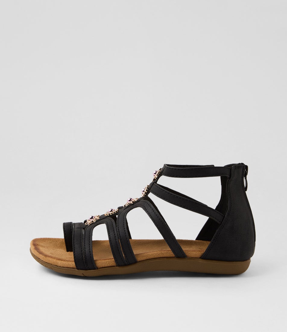 Feeler Black Sandals