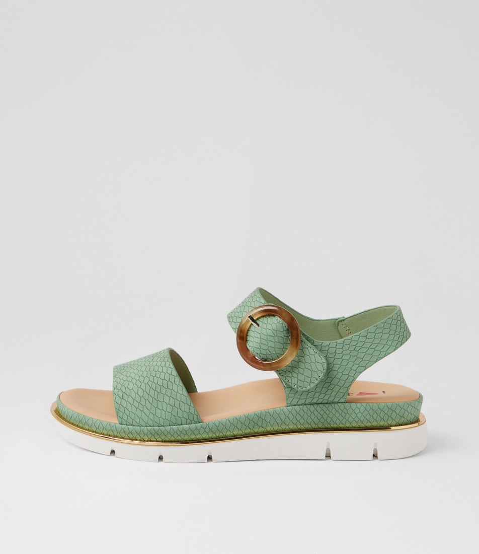 Beebeet Celadon Lizard Sandals