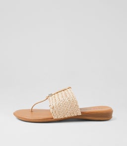 Declare Natural Synthetic Raffia Sandals Declare Natural Synthetic Raffia Sandals