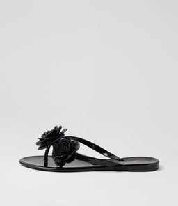 Primrosey Black Jelly Sandals Primrosey Black Jelly Sandals