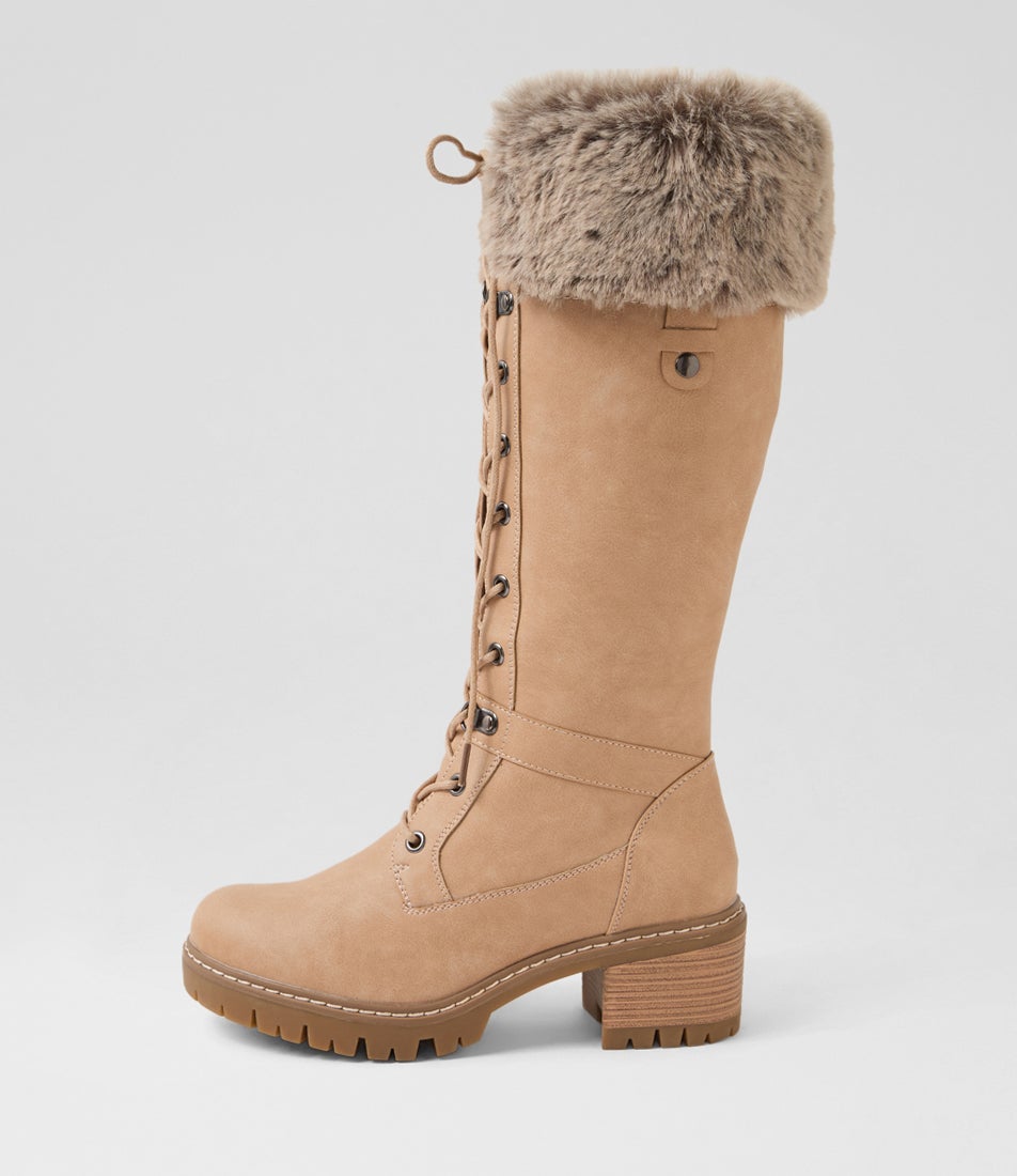 Wonto Latte Knee High Boots Wonto Latte Knee High Boots