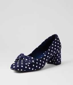 ELENEL IL NAVY SPOT FABRIC
