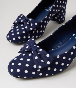 ELENEL IL NAVY SPOT FABRIC