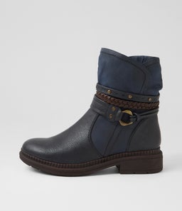 Paquita Navy Ankle Boots Paquita Navy Ankle Boots