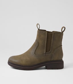 PALMIIR IL OLIVE NUBUCK PU