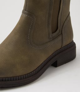 PALMIIR IL OLIVE NUBUCK PU