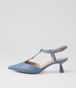 Wizalo Steel Blue Heels Wizalo Steel Blue Heels