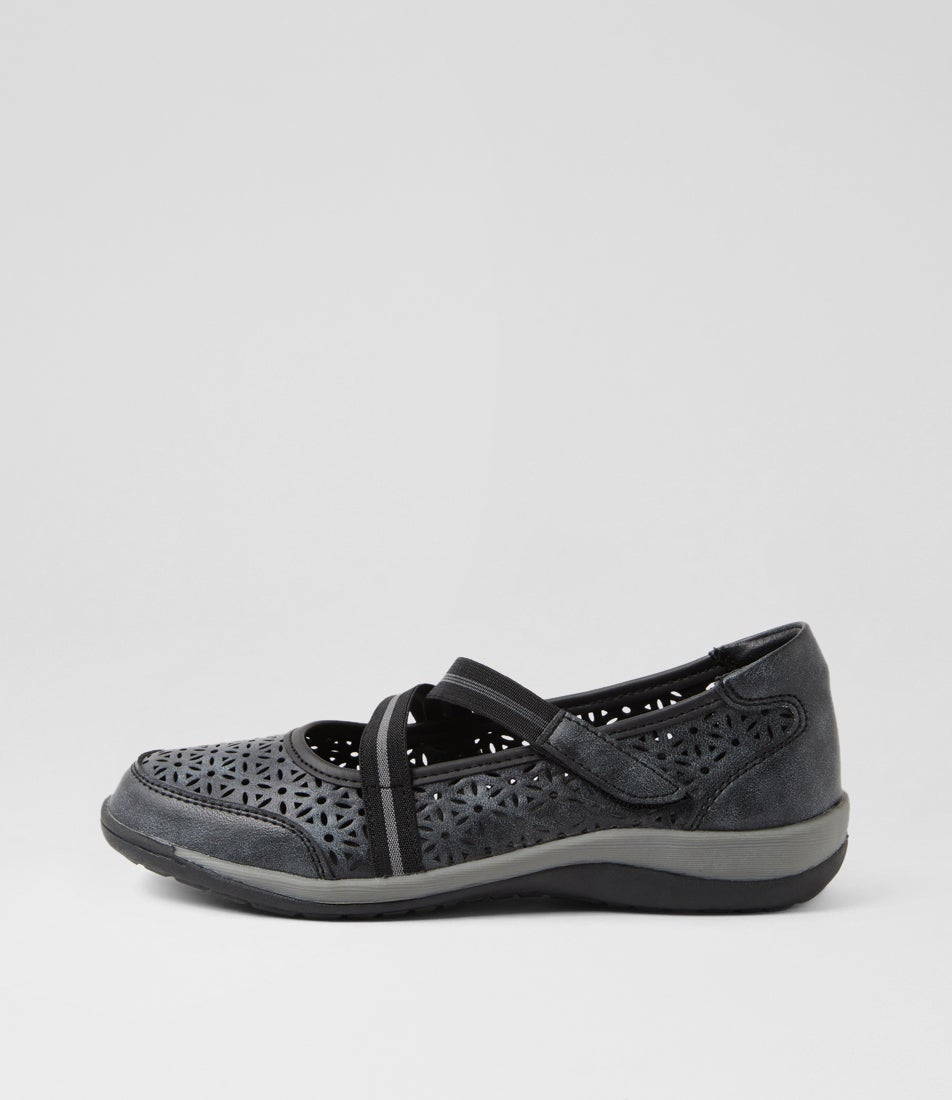 Astori Black Dusty Flat Shoes Astori Black Dusty Flat Shoes