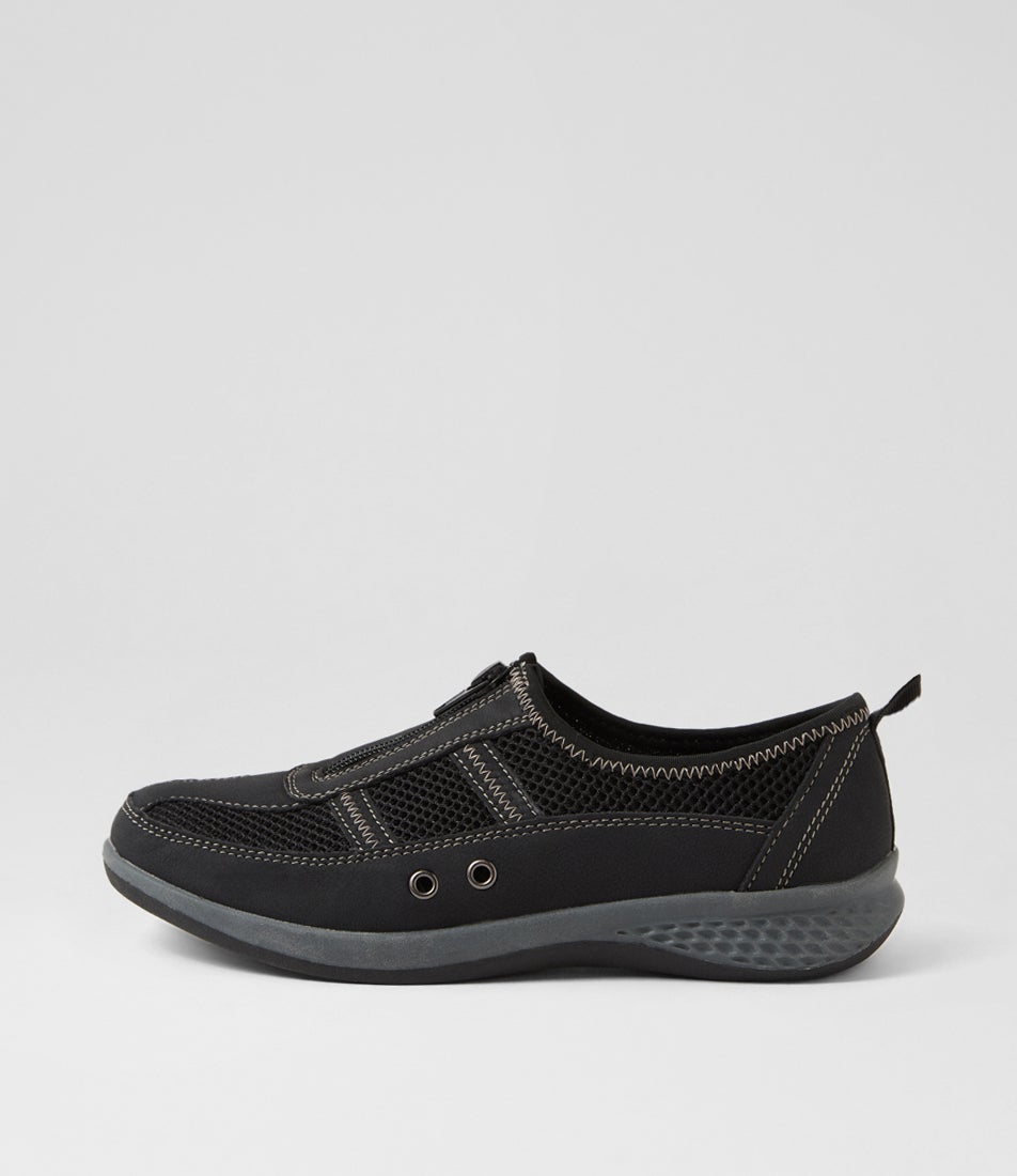 Cintoa Black Multi Flat Shoes Cintoa Black Multi Flat Shoes