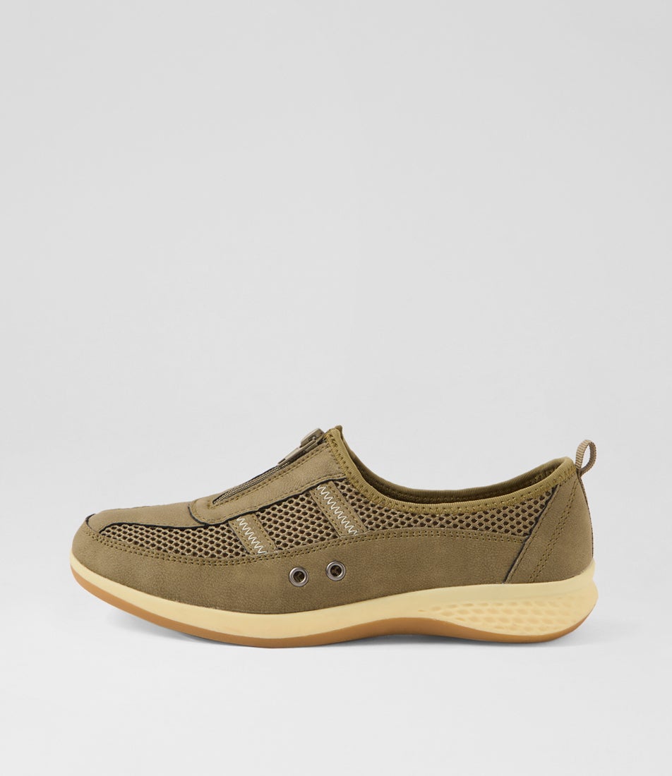 Cintoa Khaki Multi Flat Shoes