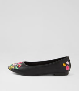 Danza Black Flat Shoes Danza Black Flat Shoes