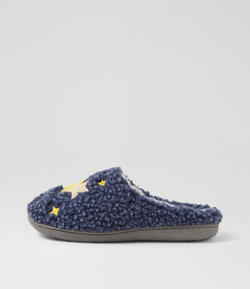 Luster Blue Multi Flat Shoes Luster Blue Multi Flat Shoes