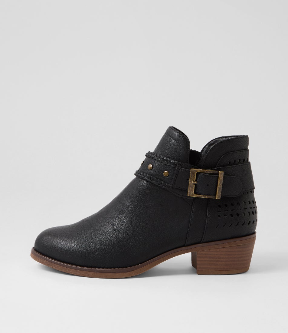 Tintan Black Ankle Boots