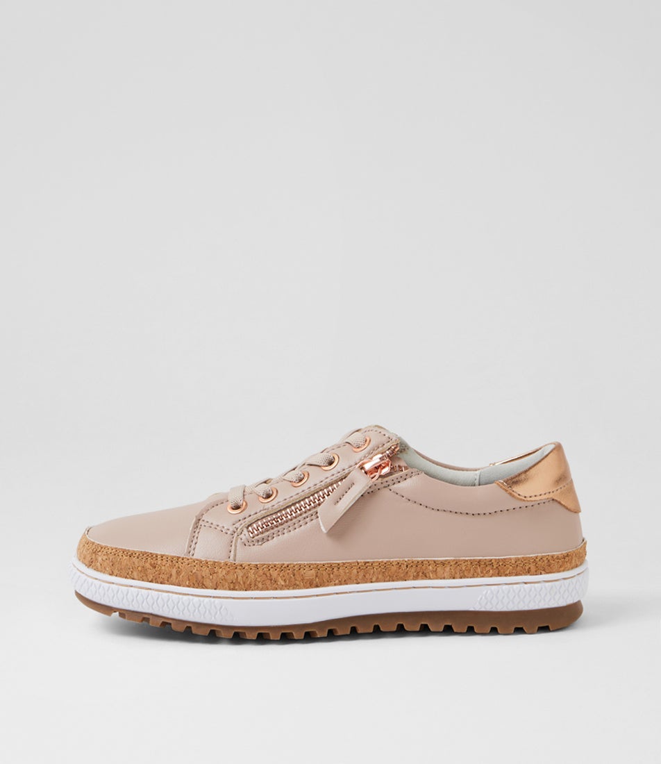 Gimmor Nude Smooth Sneakers