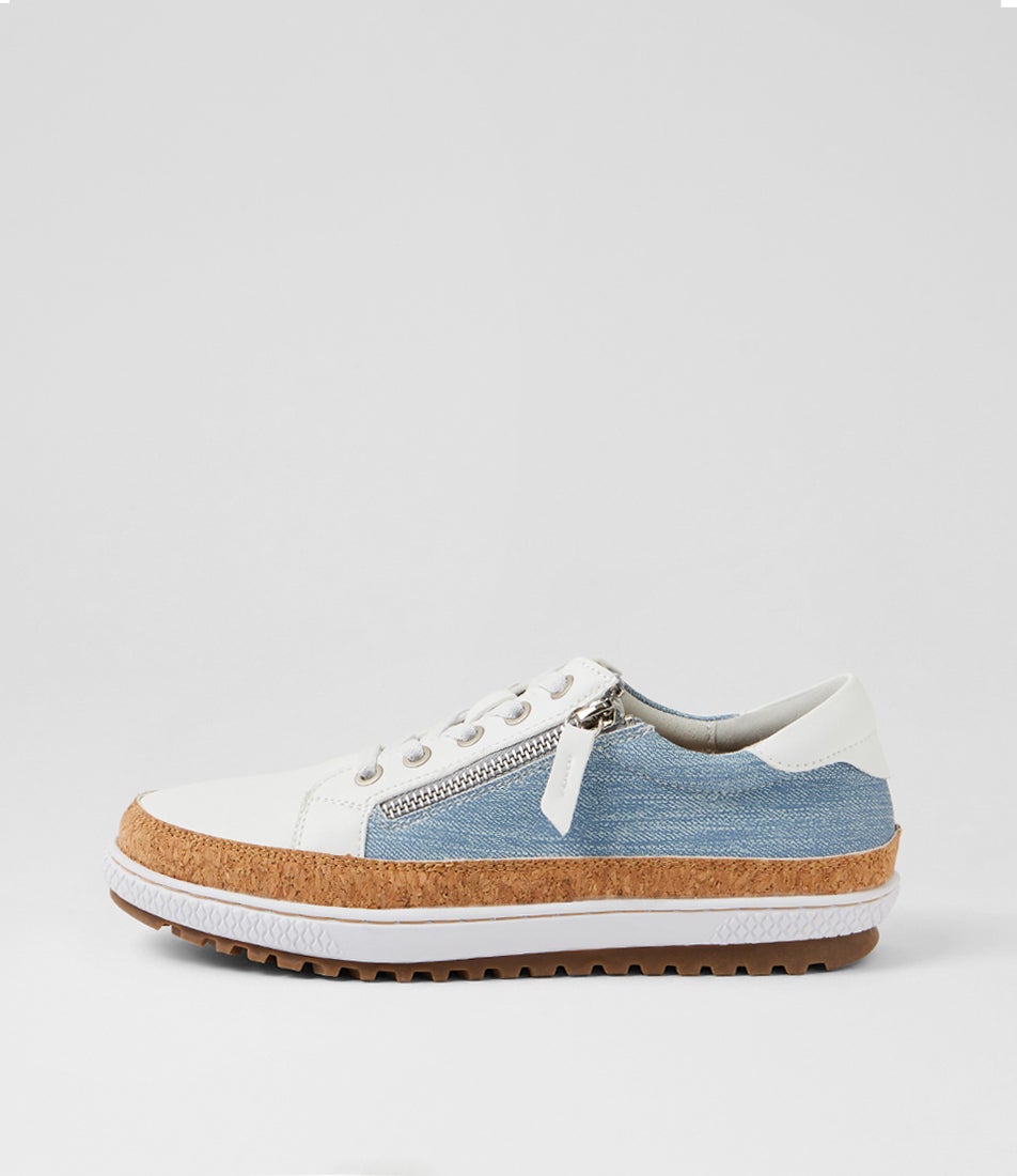 Gimmor White Denim Sneakers Gimmor White Denim Sneakers