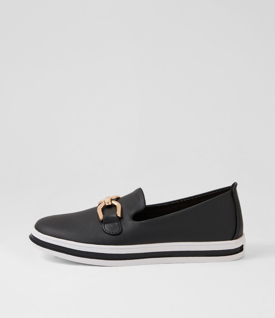 Nadison Black Flat Shoes