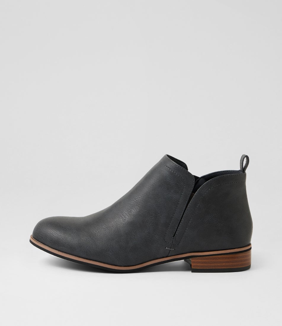 Hattie Steel Blue Ankle Boots Hattie Steel Blue Ankle Boots