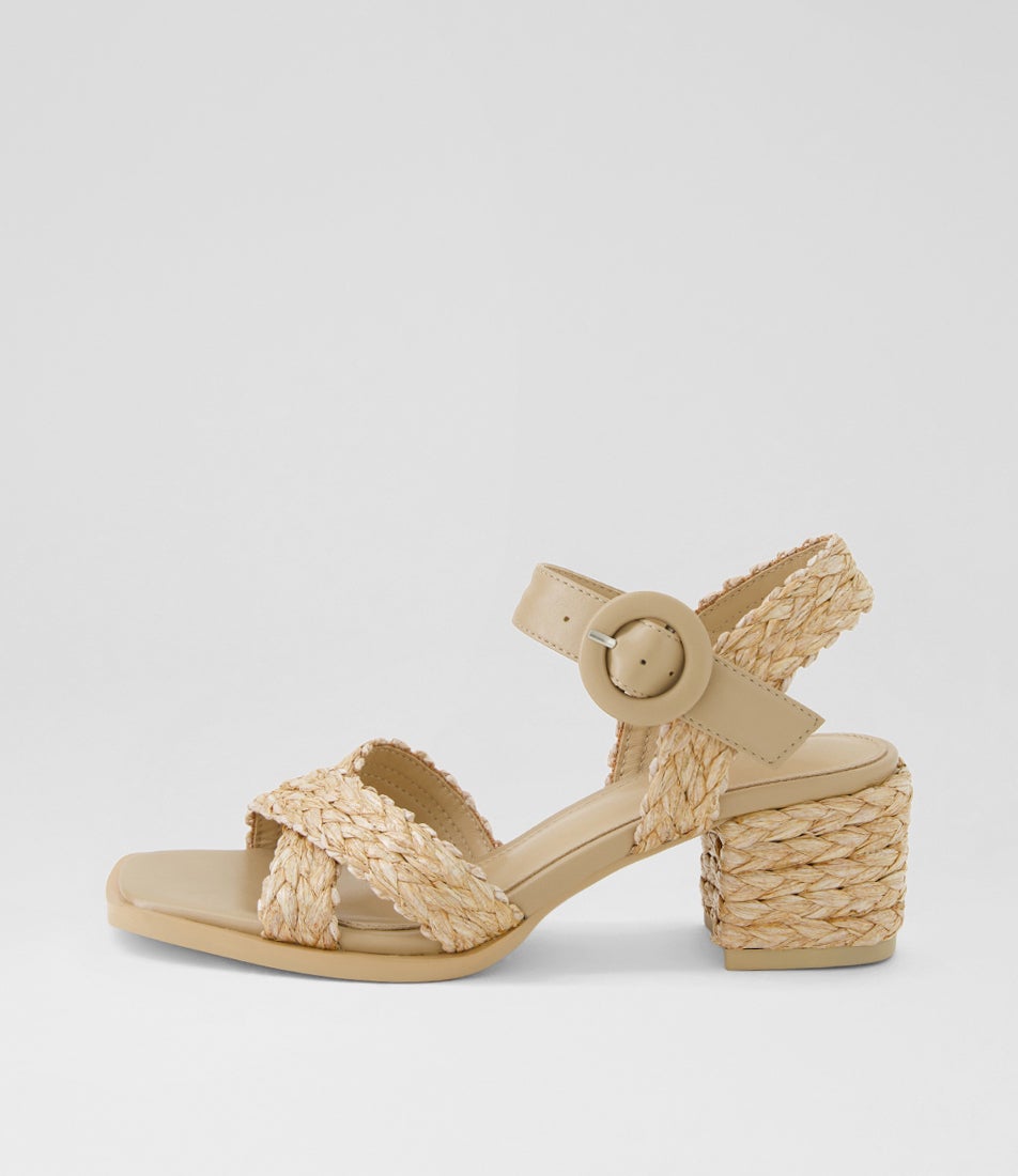 Buzzko Natural Syn Raffia Sandals Buzzko Natural Syn Raffia Sandals