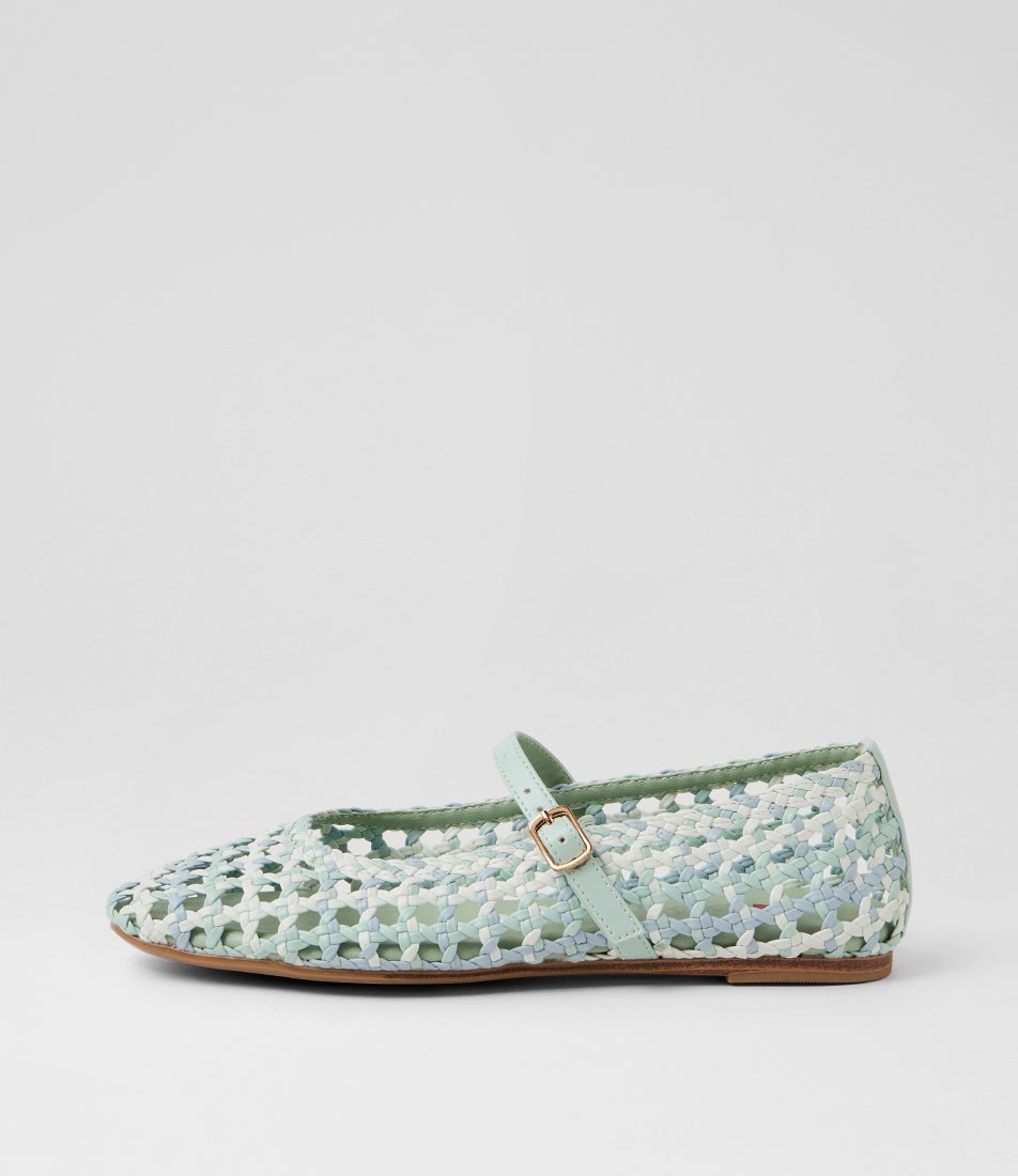 Malling Pistachio Multi Mary Janes