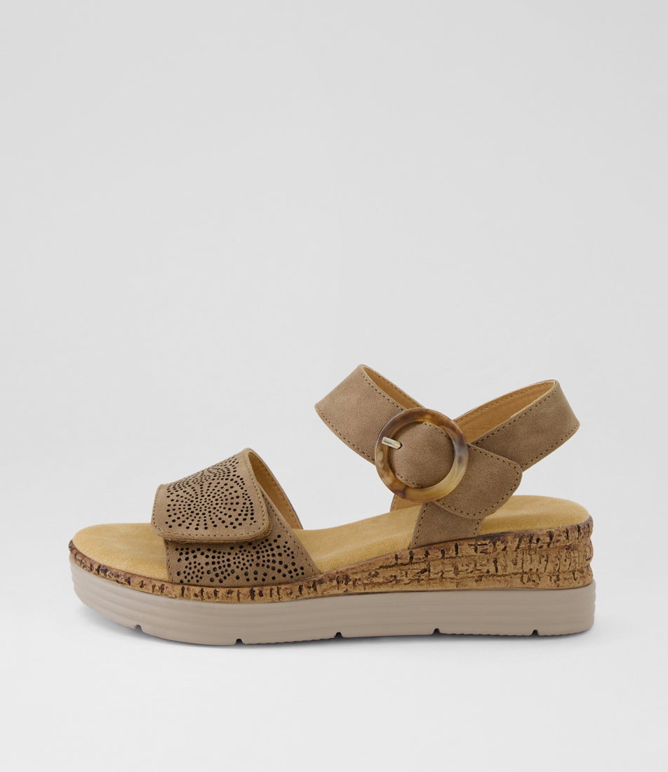 Nayela Light Choc Nubuck Pu Sandals